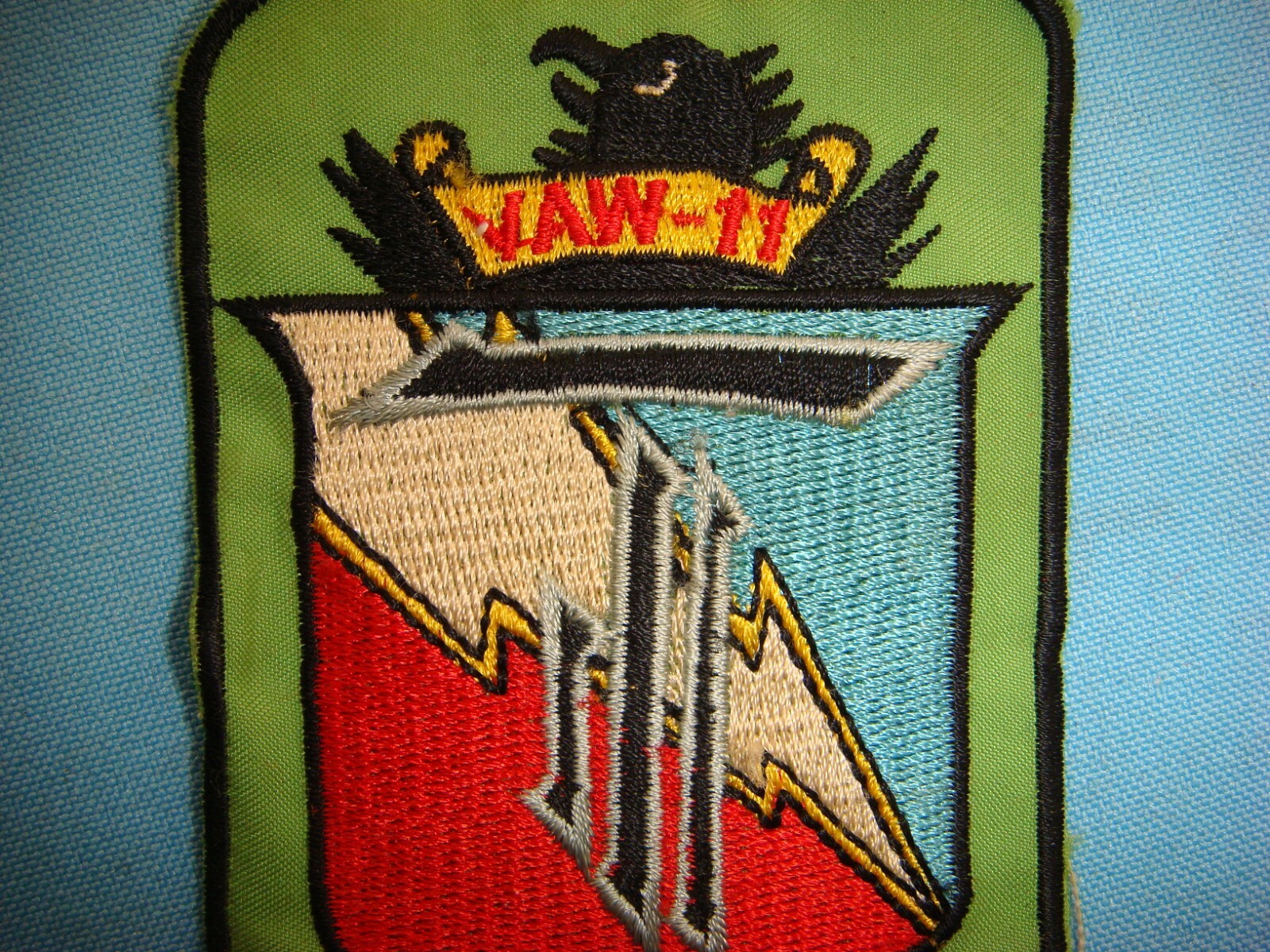 VIETNAM WAR PATCH, US NAVY VAW 11 DETACHMENT " SEMPER VIGILANTE "
