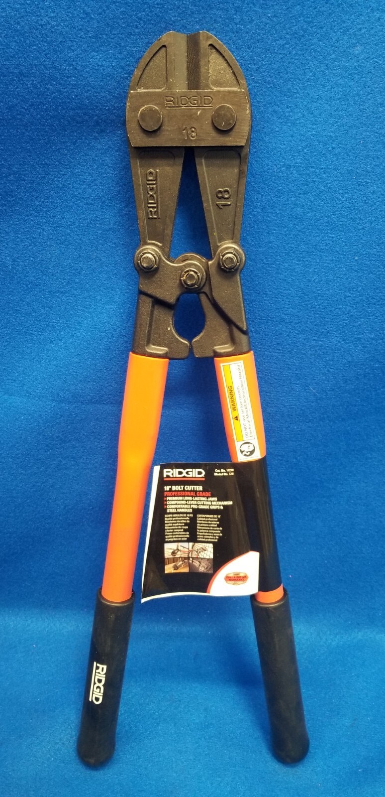 Ridgid 14218 Model S18 19" Center Cut Hardened Alloy Steel Jaws Bolt Cutter