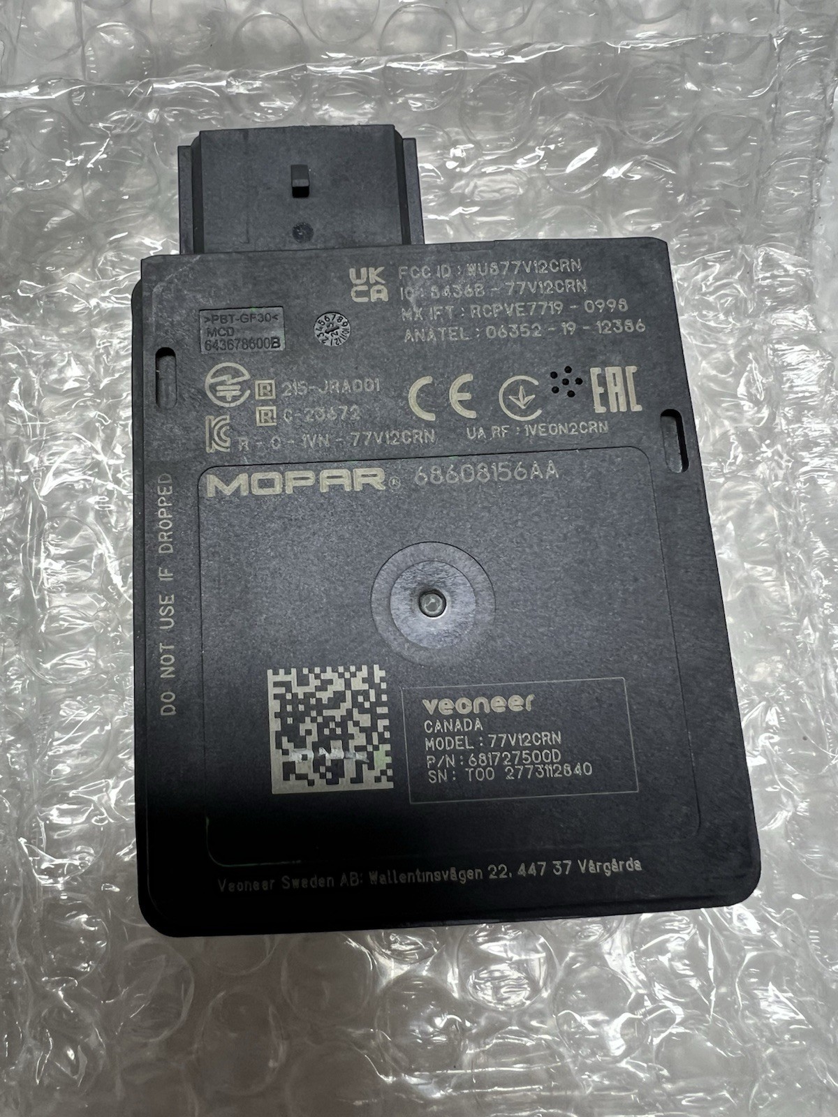 2022 - 2024 Dodge Durango Rear Blind Spot Detection Sensor 68608156AA Oem