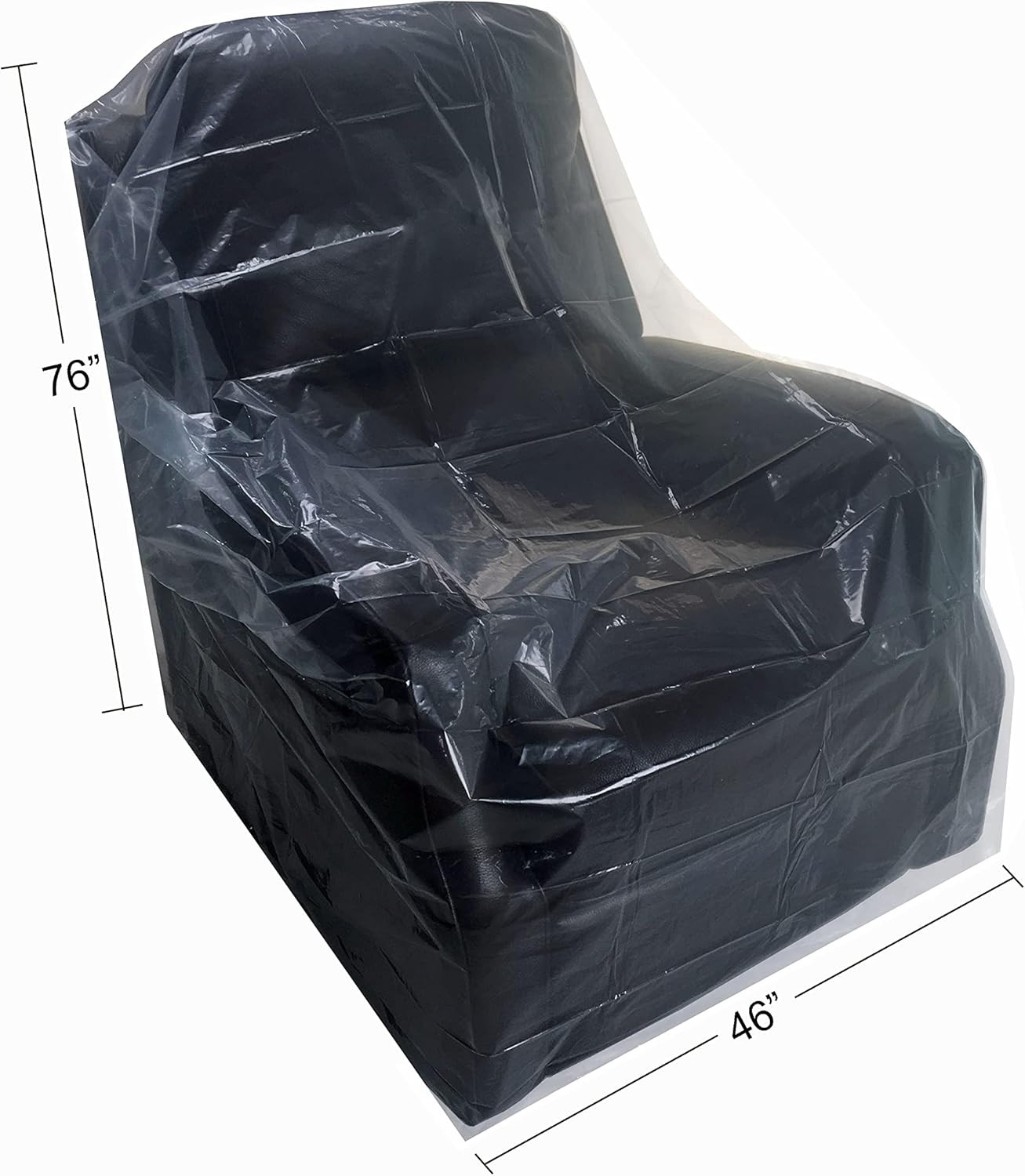(72X46) Chair Covers 2 MIL Heavy Duty Polyethylene to Protect Items from Dust Di