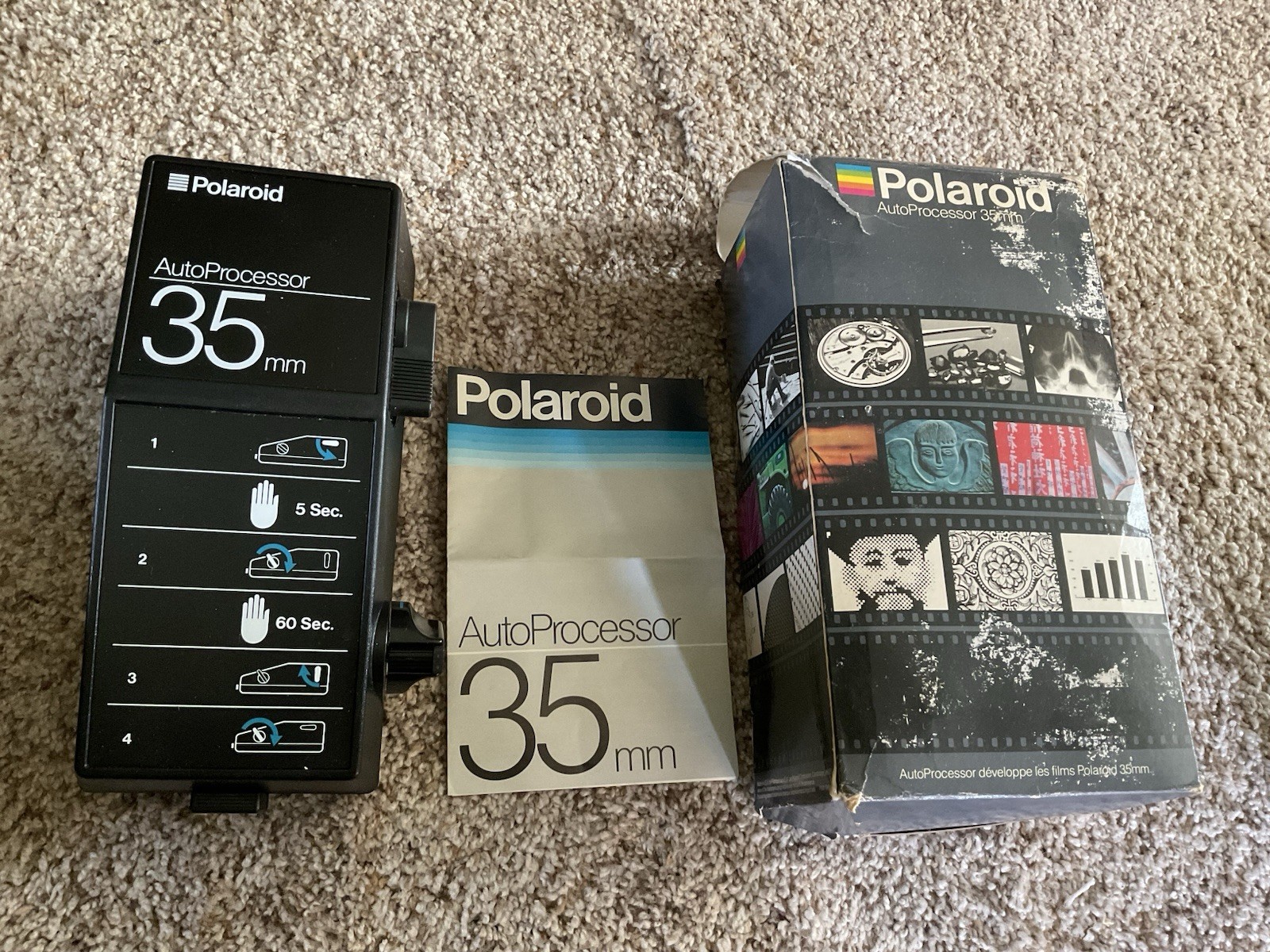 Polaroid 35 mm AutoProcessor With Original Box & Instructions