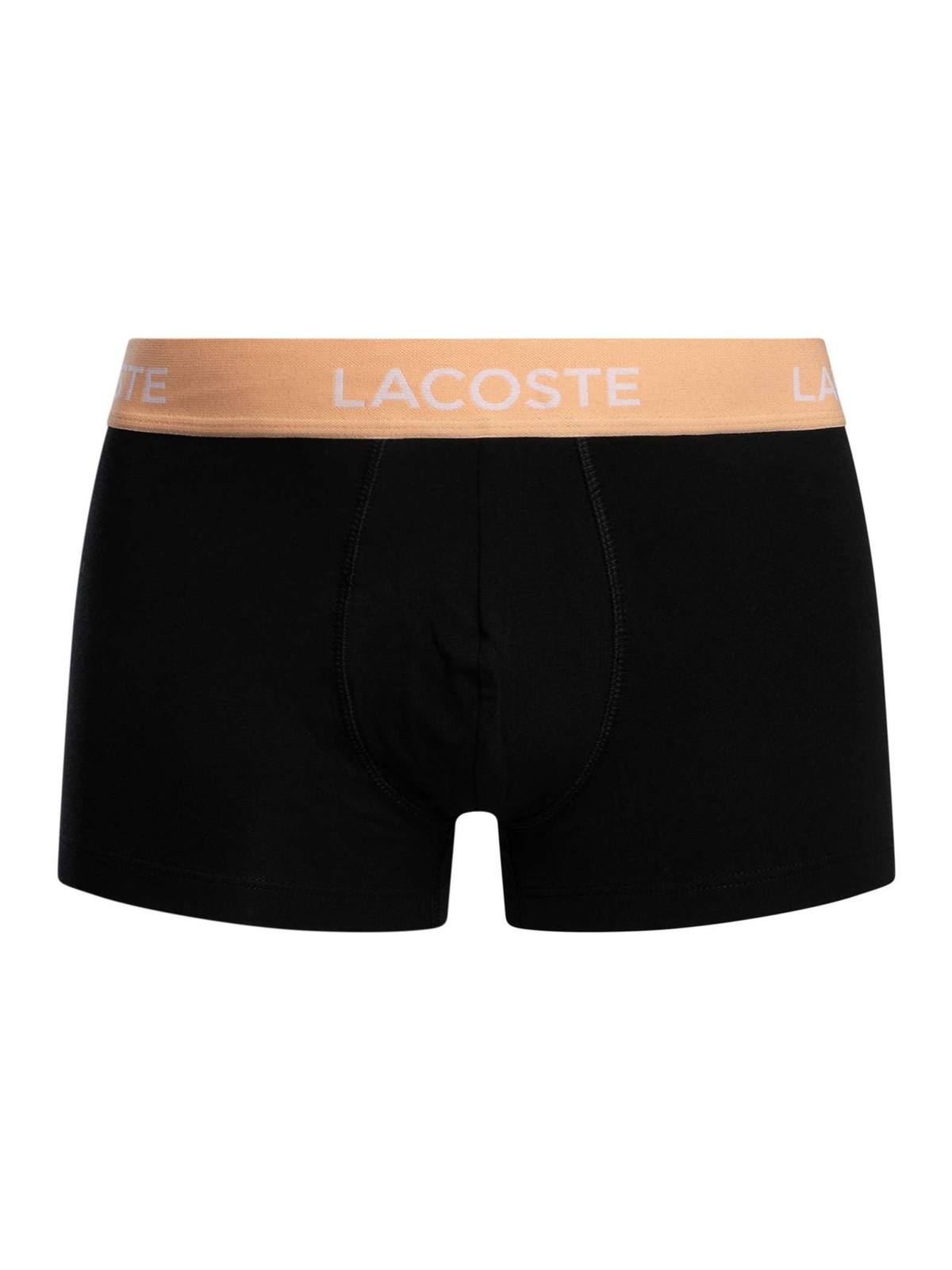 Lacoste Men's 5 Pack Cotton Stretch Trunks, Black