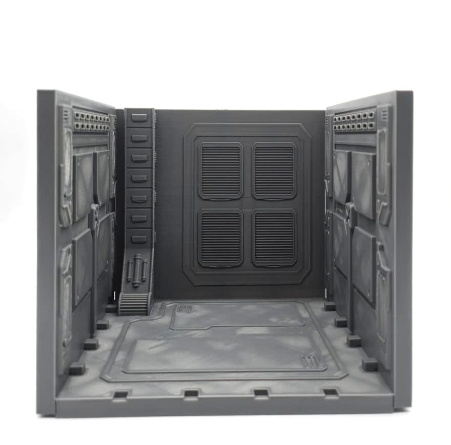 1:18 Scale Modular Sci-Fi Control Center & Walkway Diorama Set – 3-Piece Univers