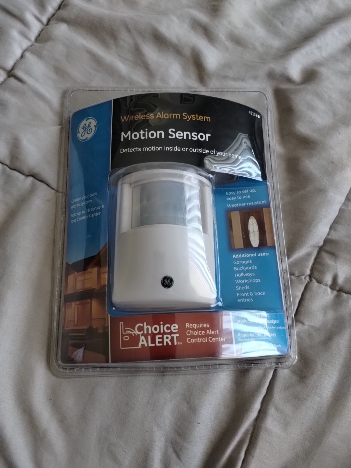 GE Choice Alert Wireless Alarm System Motion Sensor #45132 New & Sealed