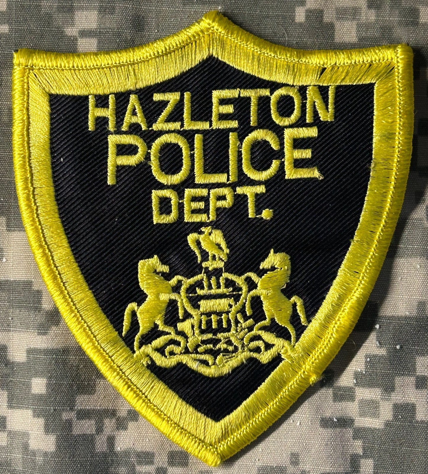 Patch NEW Hazleton Police Department Shoulder Jacket Authentic