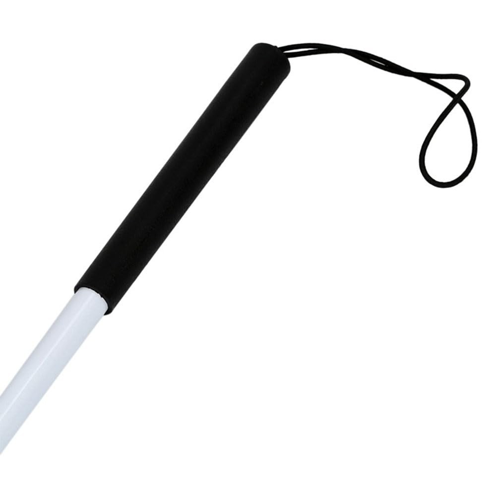 Folding Aluminum Blind Cane Reflective Red 4 Sections Walking Stick