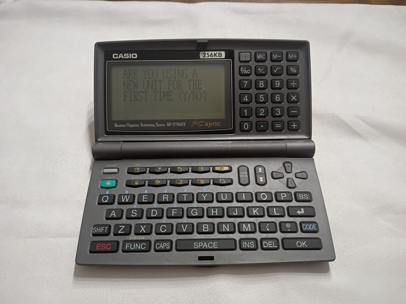 Vintage Casio SF-5790SY Electronic Organizer 256KB PC Sync Business Scheduler