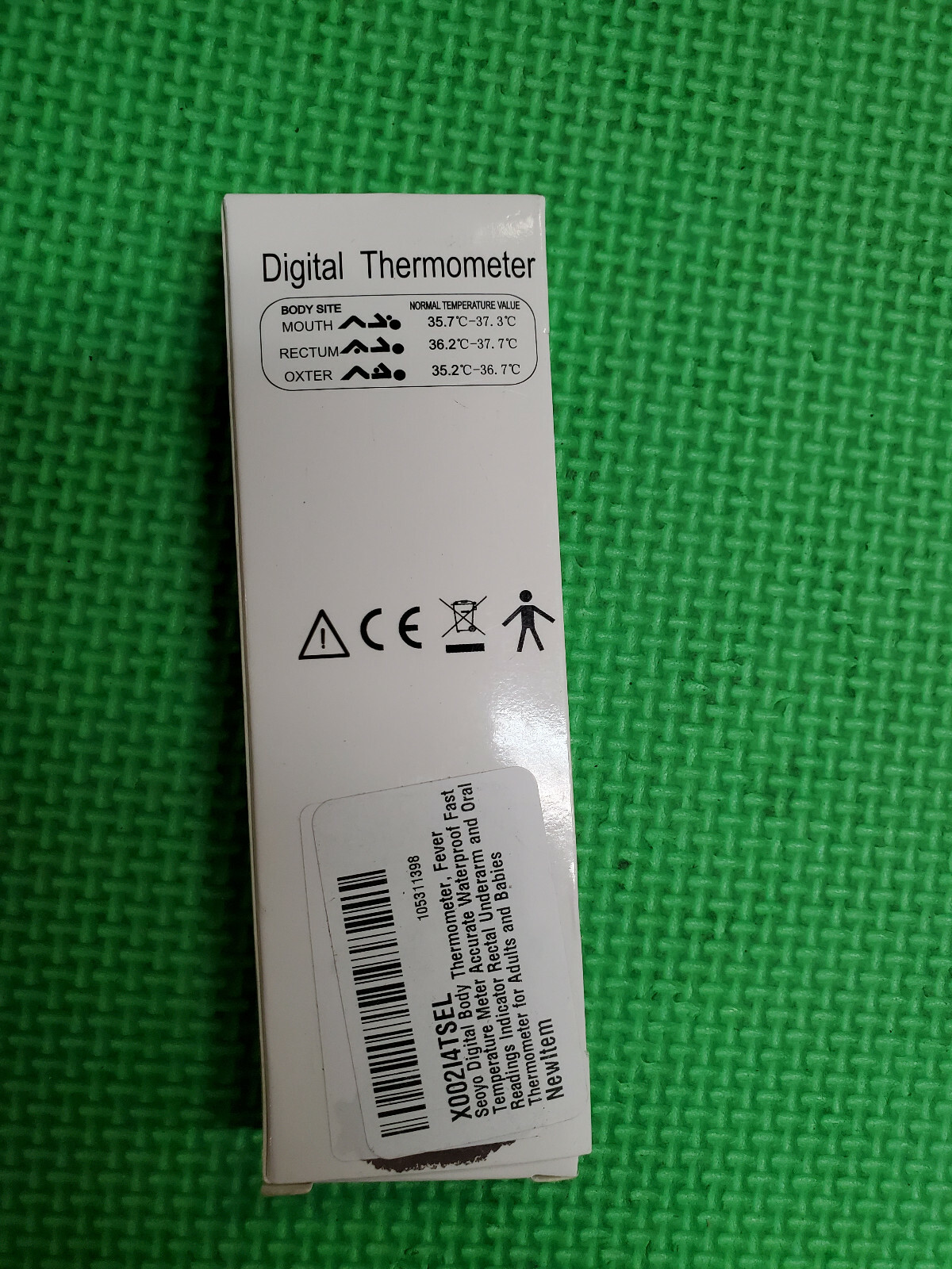 **2 COUNT** Digital Thermometer With Automatic Alarm