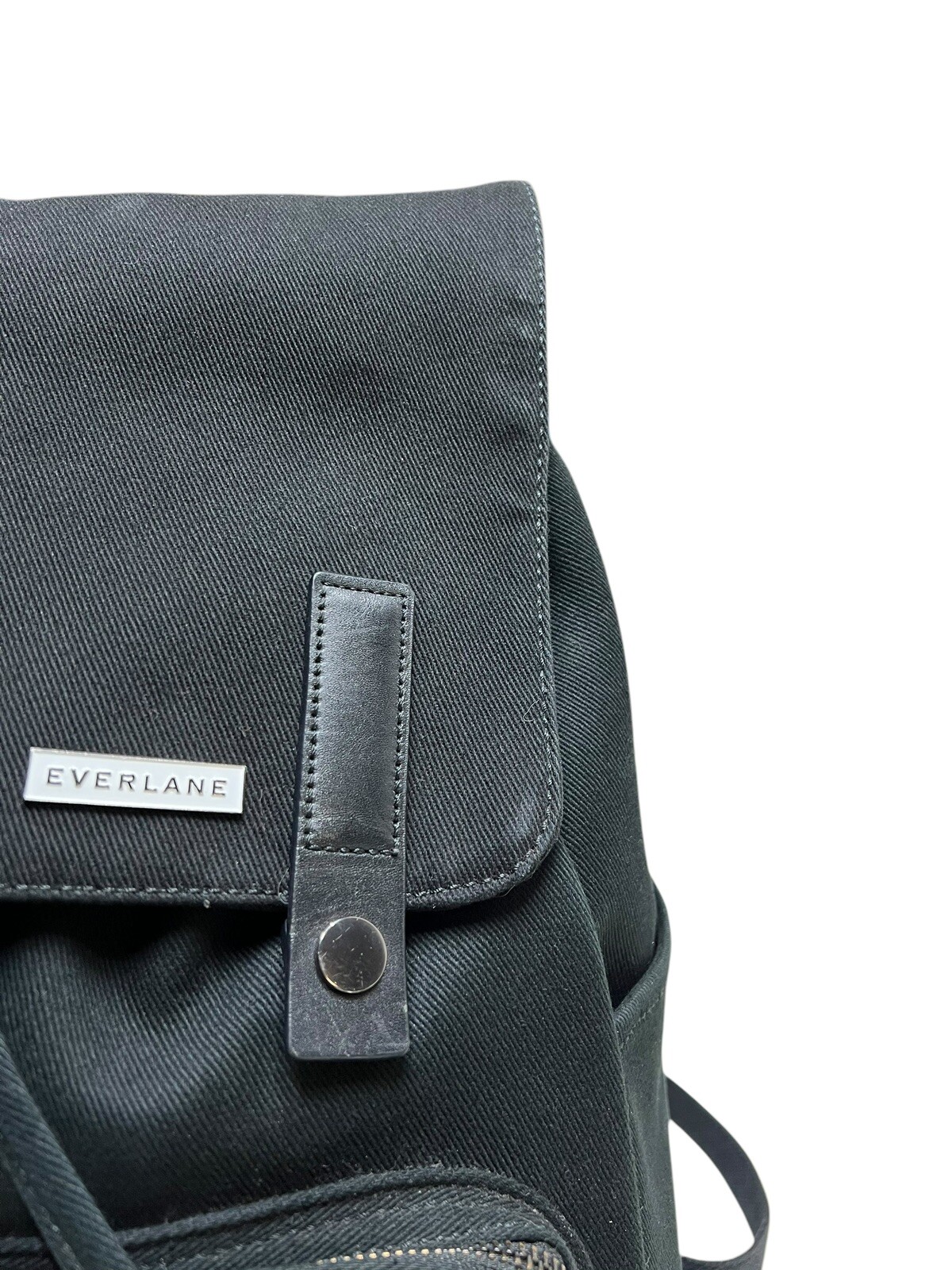 EVERLANE THE MODERN SNAP UNISEX BLACK Canvas Backpack