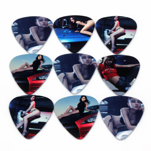 Sexy Girl Hot Car Model Bikini Guitar Picks Lot of 10 .71mm Free Tracking New