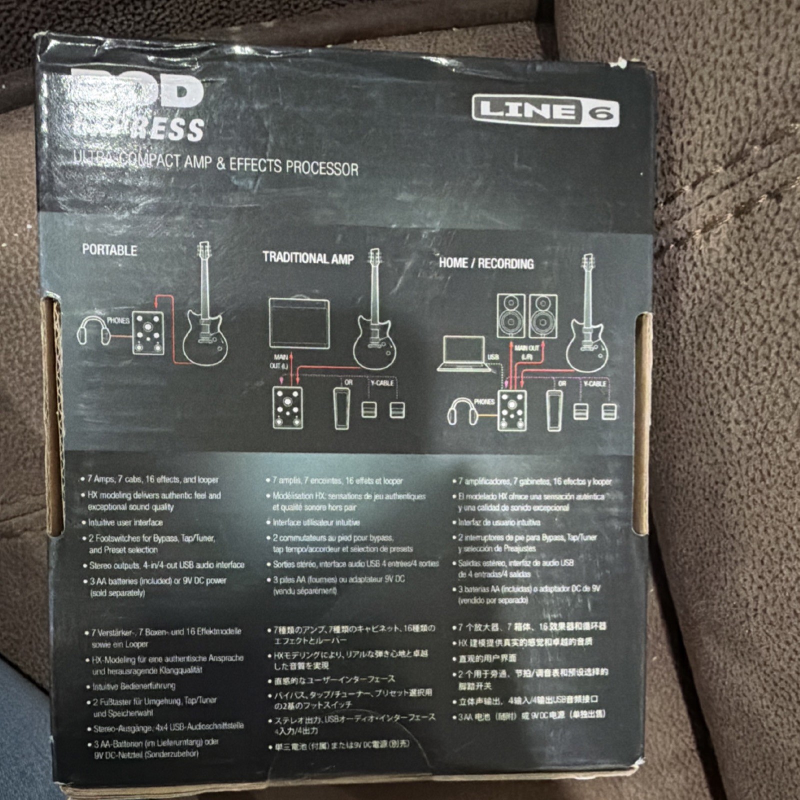 Line 6 POD Express Ultra-Compact Amp & Effects Processor for Guitar