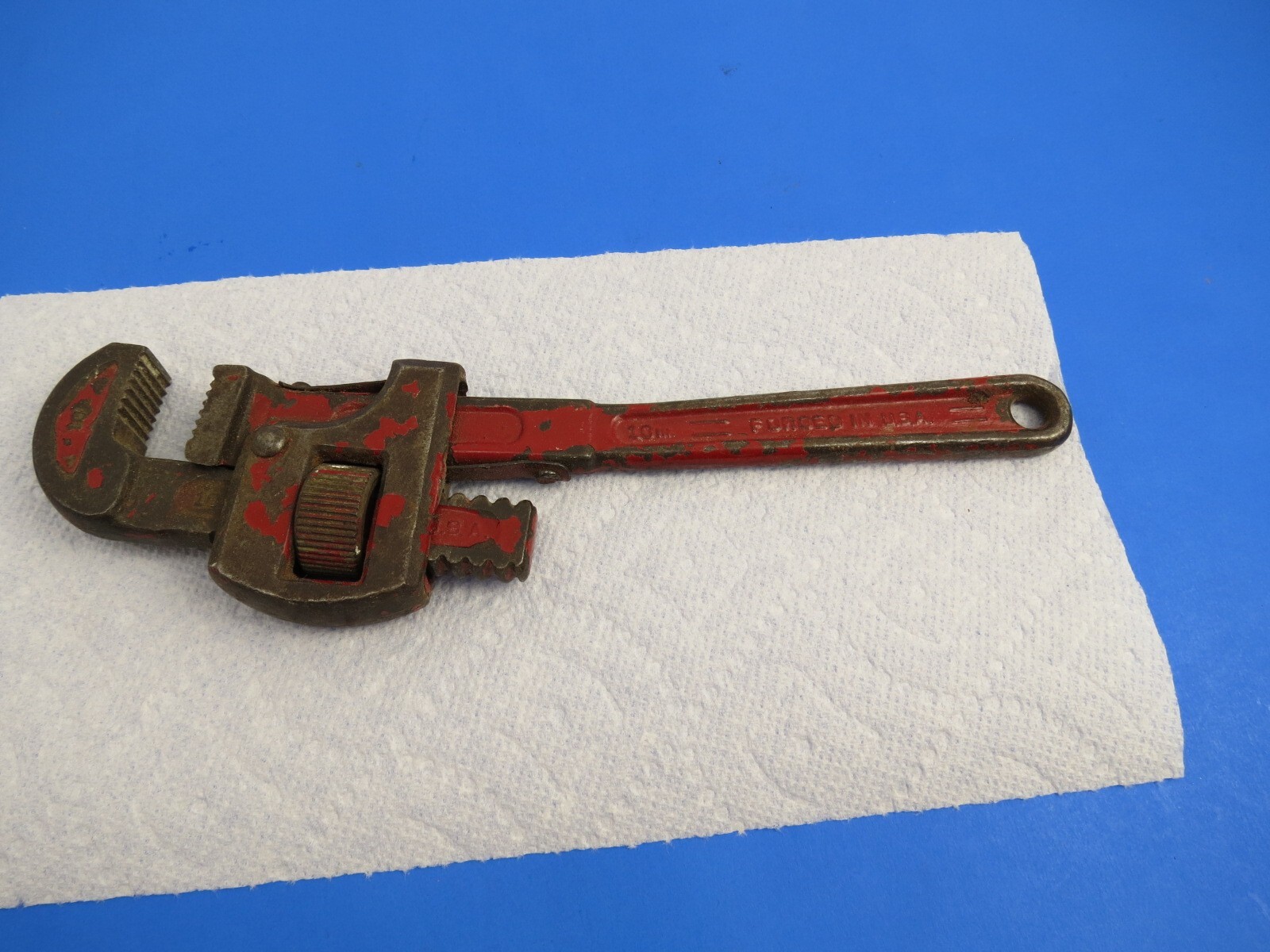 DUNLAP 10” PIPE WRENCH MADE IN USA VINTAGE