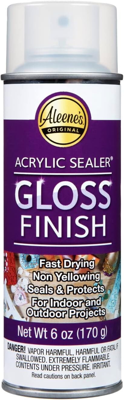 Acrylic Sealer Spray Gloss Finish 6oz , Original Version