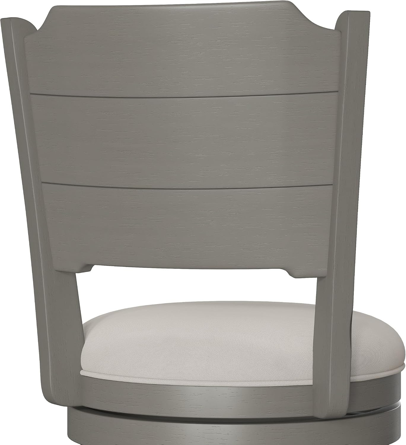 Clarion Wood Swivel Bar Height Stool, Distressed Gray