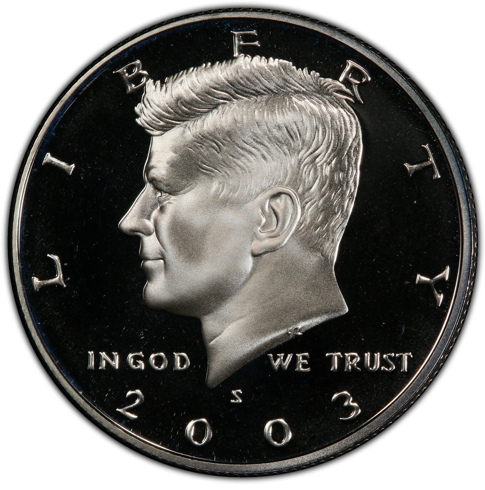 2003 Silver Proof Kennedy Half Dollar 90% Silver 0.361oz Deep Cameo Gem Proof BU