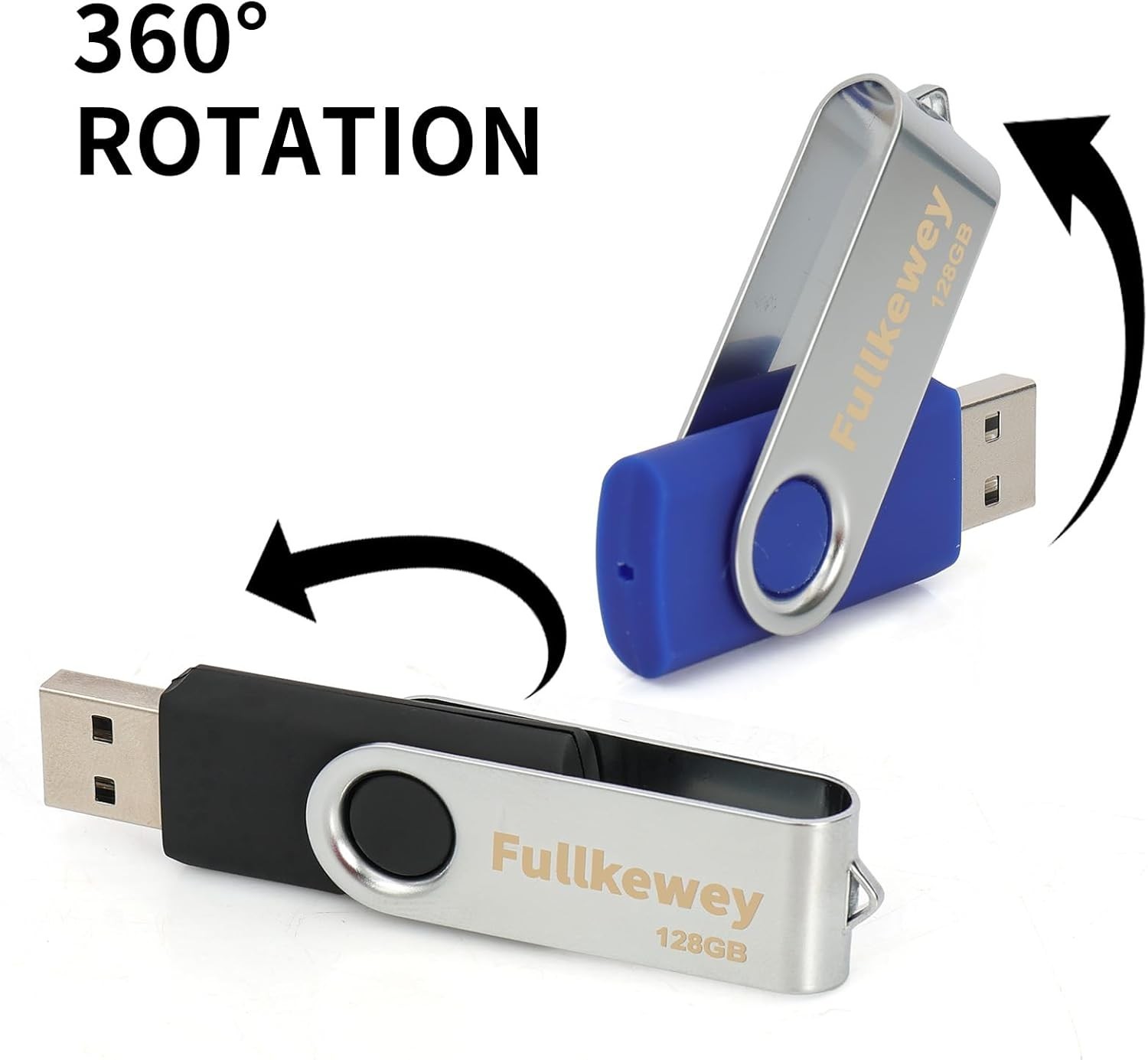 Stylish Blue USB 2.0 Flash Drive - Effortless Data Management and Storage