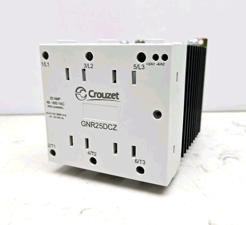 Crouzet GNR25DCZ Solid State Relay 25A New Damaged For Parts See Pictures