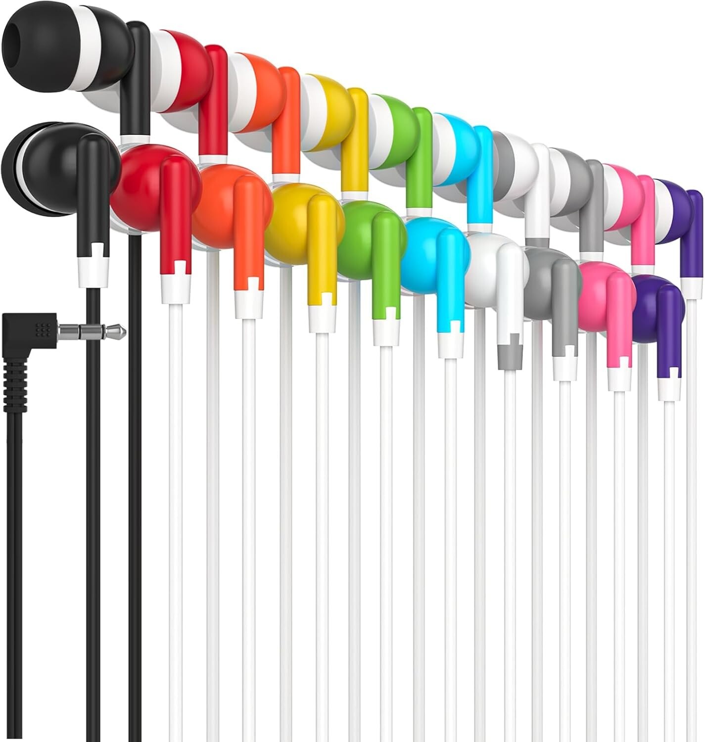 Wholesale Bulk School Classroom Earbuds Earphone Headphones for Kids Classroom