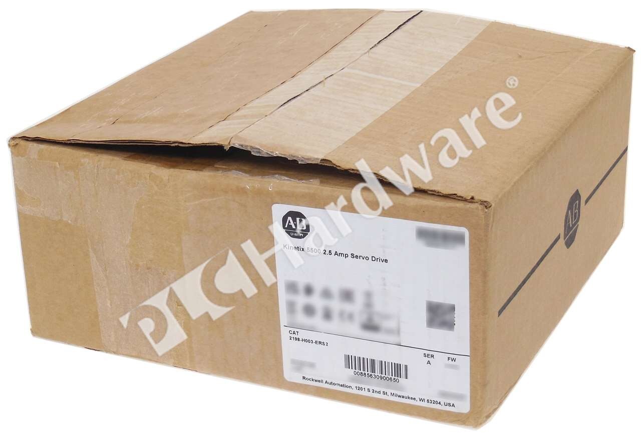 Open Pre-owned Allen Bradley 2198-H003-ERS2 Ser A Kinetix 5500 Servo Drive 2.5A
