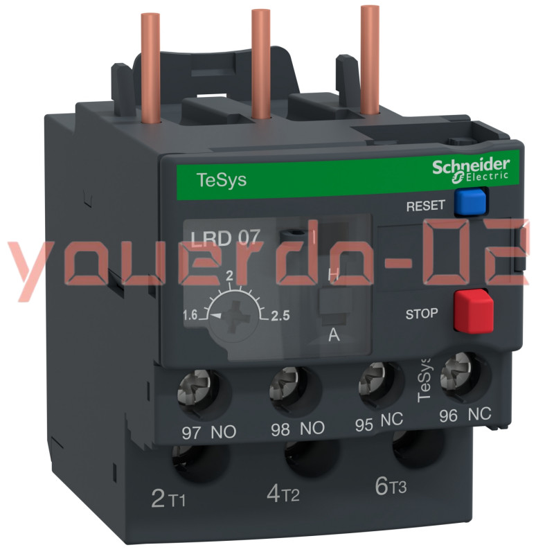 1PC New Schneider LRD07 TeSys Deca overheat Relay,1.6... 2.5A,10A,cULus products
