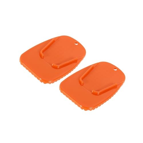 2pcs Motorcycle Kickstand Pad Support Plate Pad Parking Stand Side Stand
