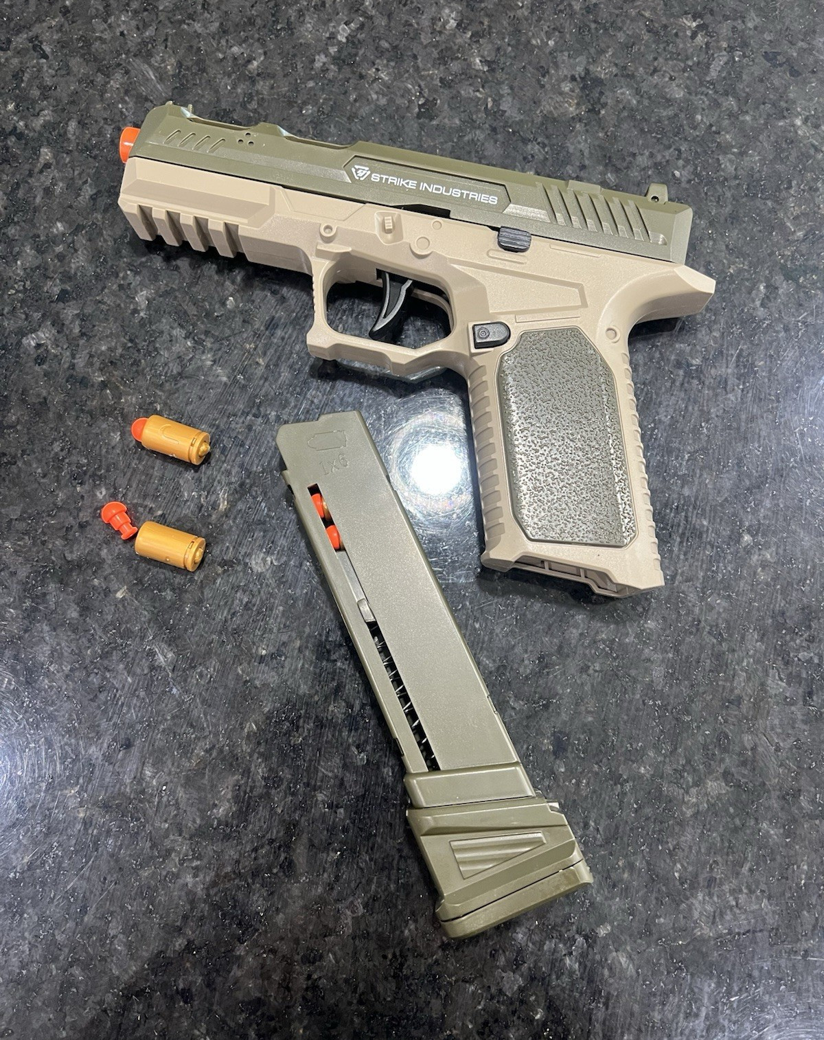 Strike Industries Realistic Toy Pistol w/ Magazine Clip & Plastic Darts