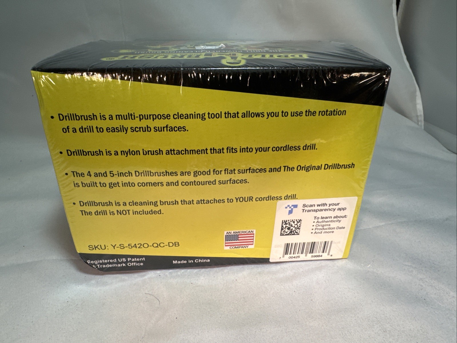 Medium Stiffness Nylon Power Scrub Brush Kit - Multi-Surface Cleaning Set