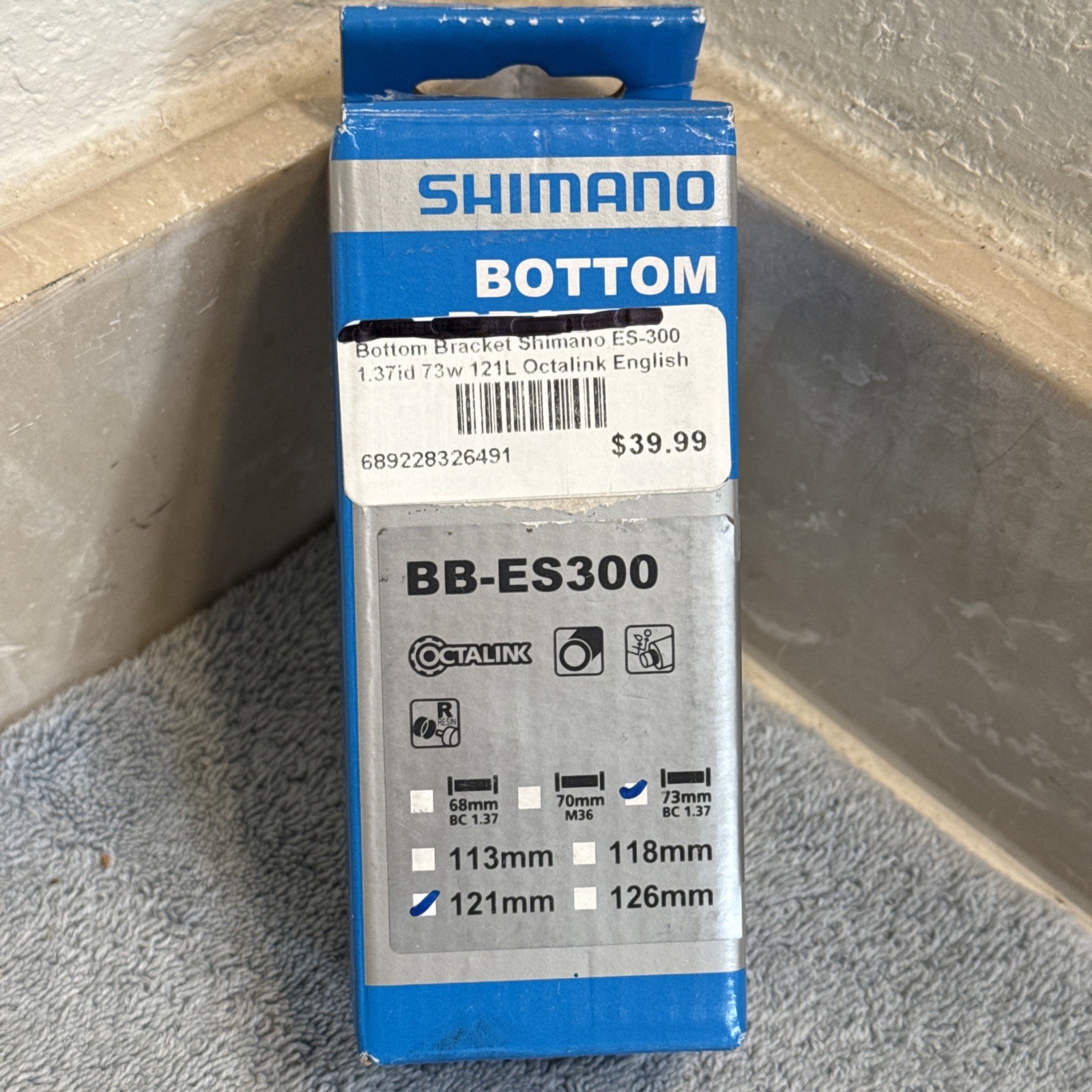SHIMANO BB-ES300 Bottom Bracket English 73mm x 121mm Octalink V2 [caw]