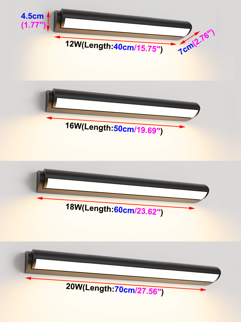 LED Reading Room Wall Sconce Light Adjustable Head Bathroom Mirror Lamp Fixture