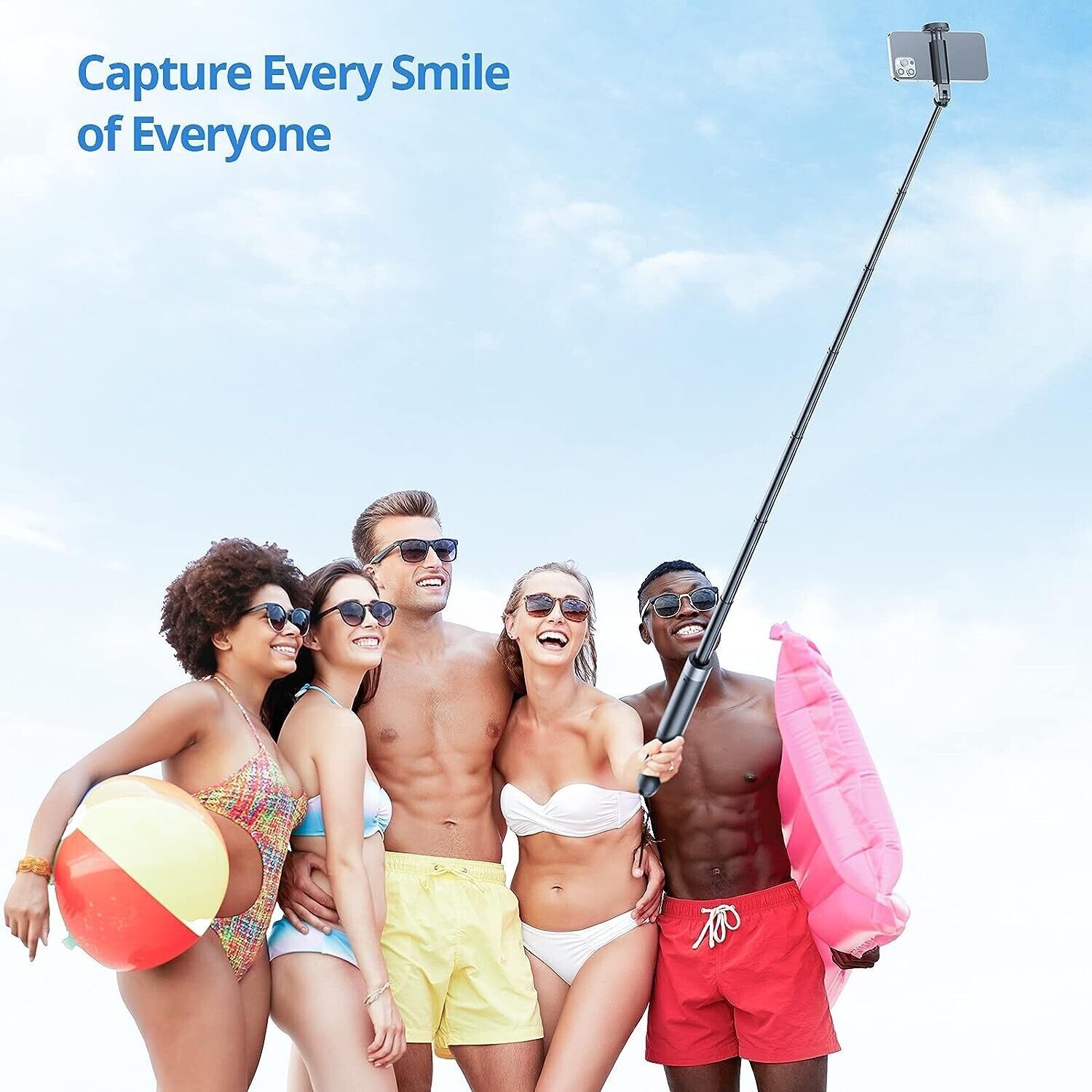Compatible with iPhone/Android Selfie Stick Tripod for iPhone with Remote US