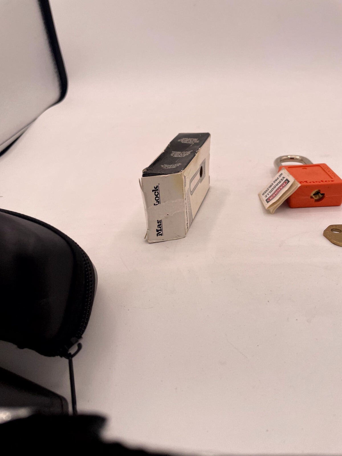 Master Lock 410ORJ Lockout Padlock Orange Durable Lightweight with Master Key