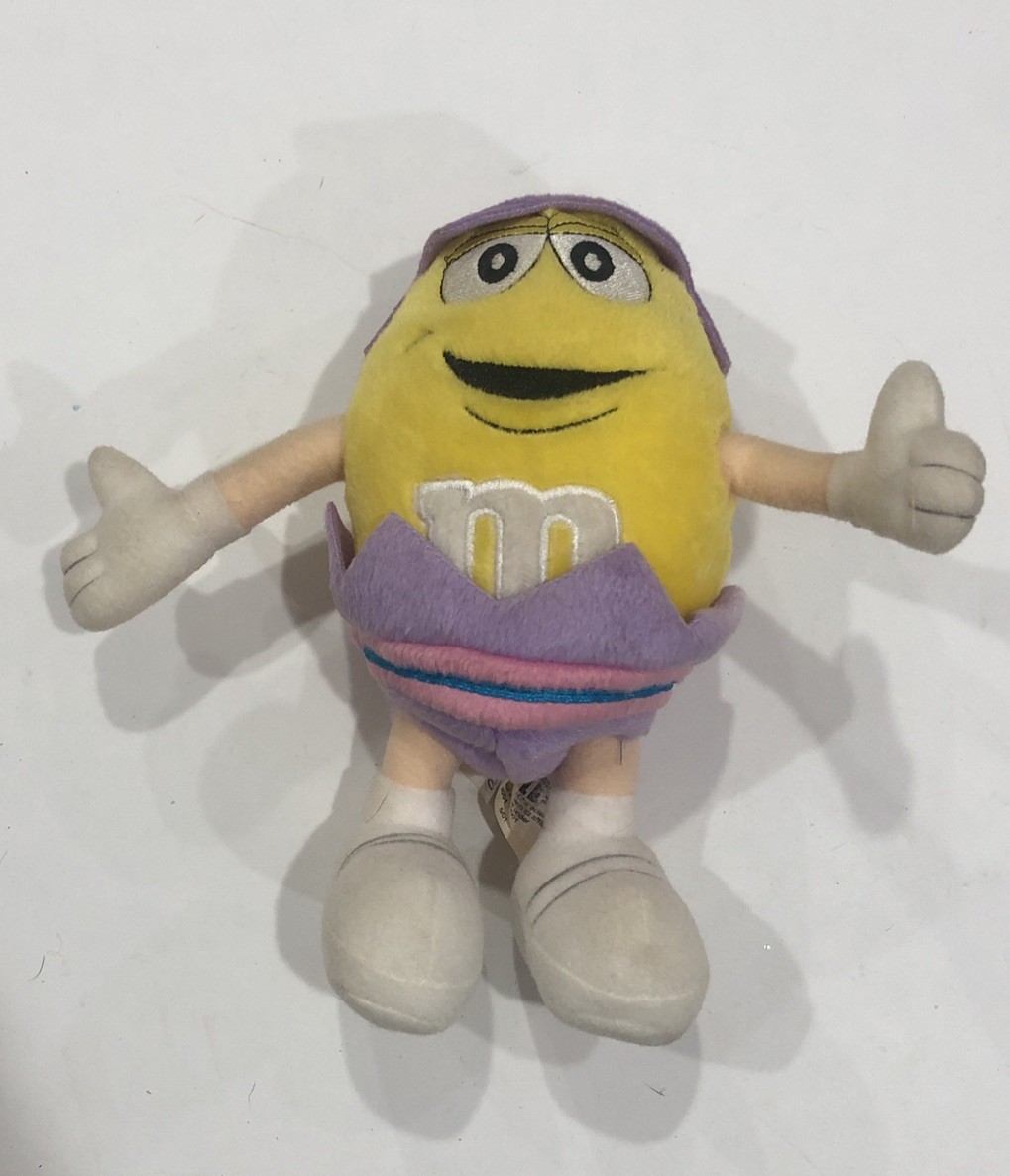 M&M's Yellow Plush Character Inside Easter Egg