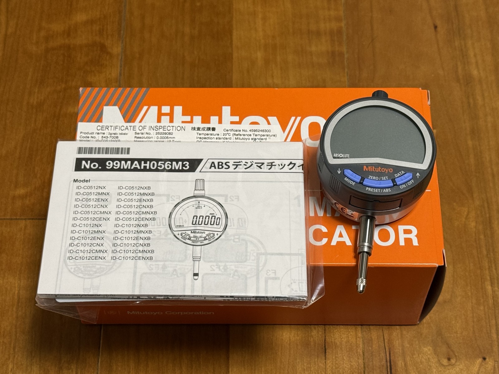 Mitutoyo 543-700B ID-C0512NXB Digital Indicator 0-12.7mm ABS IP42 High Accuracy