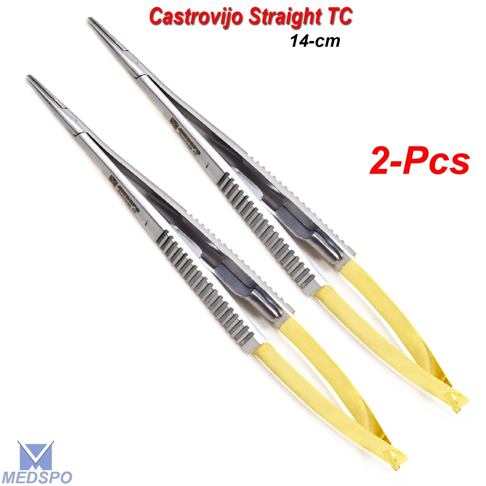 Dental Micro Surgery Castroviejo Needle Holder 14cm Straight Surgical Instrument
