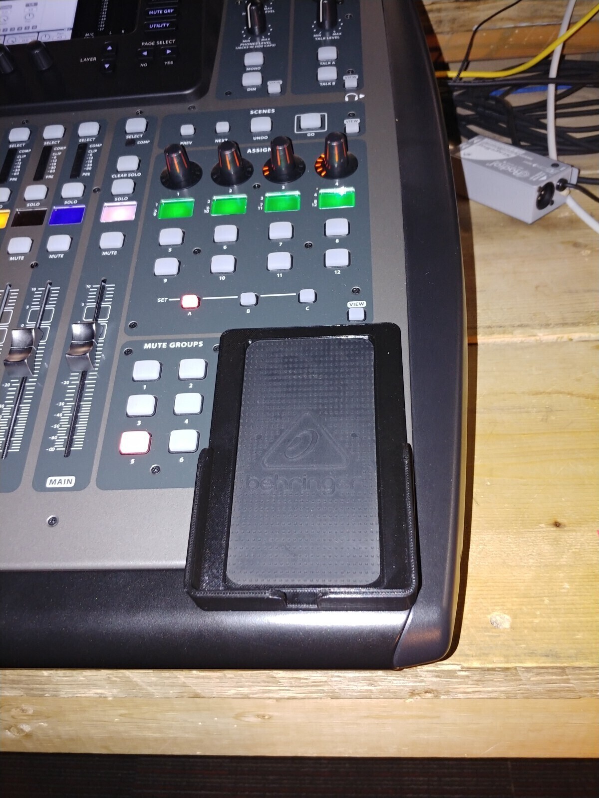 Large Phone Holder Attachment for Behringer X32 40 Channel Digital Mixer