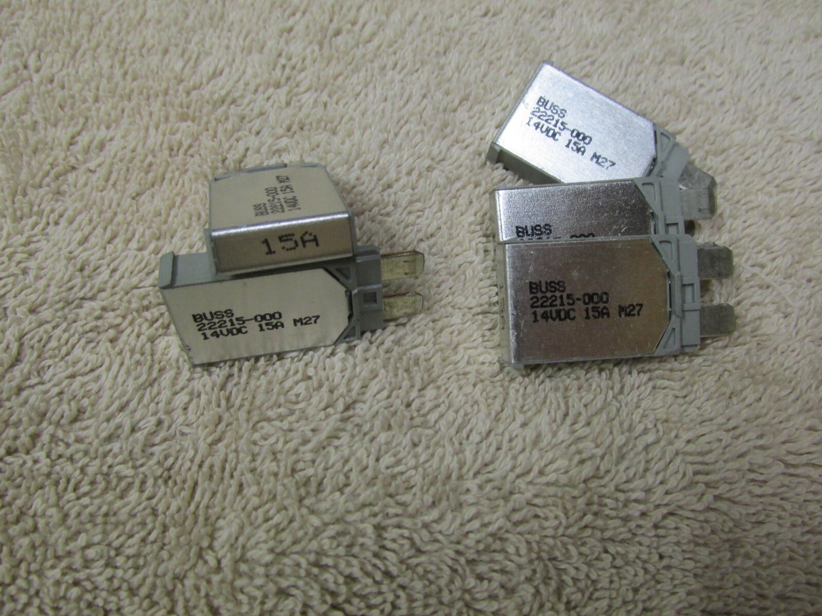 BUS/AUTO 15AMP, ATC/ATO BUSS AUTO RESET CIRCUIT BREAKER/FUSE 22215-000,(15pcs)