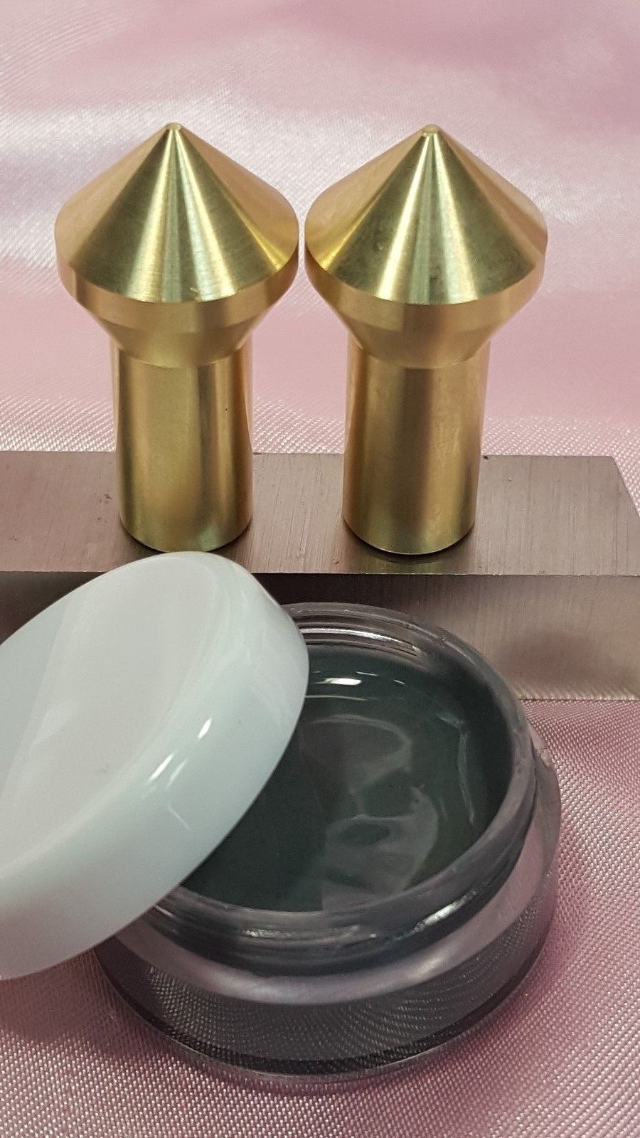 Gunsmith Tools- 2 Brass Muzzle Laps-Rifle Or Pistol Crowning And Lapping kit