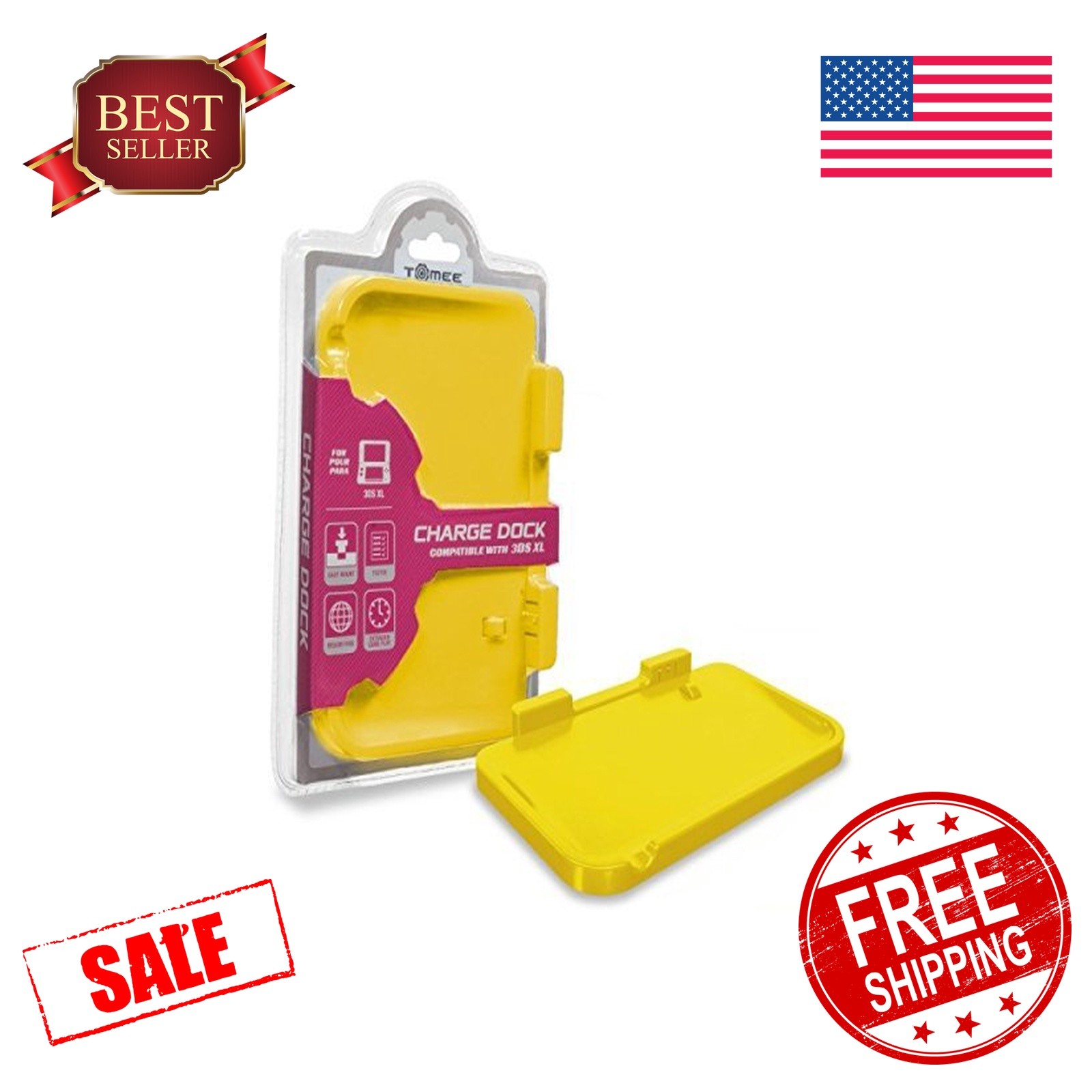 Tomee 3DS XL Charge Dock Yellow
