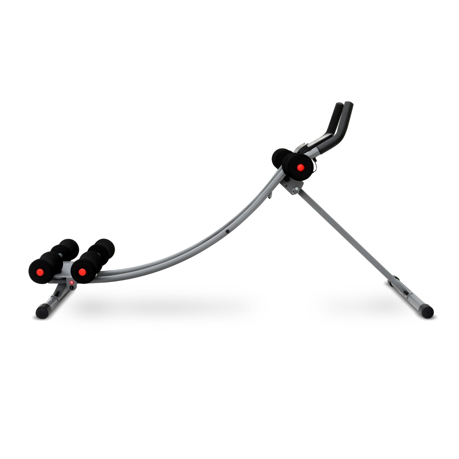 Ab Abdominal Exercise Machine Roller Waist Trainer with Elbow Support Foldable