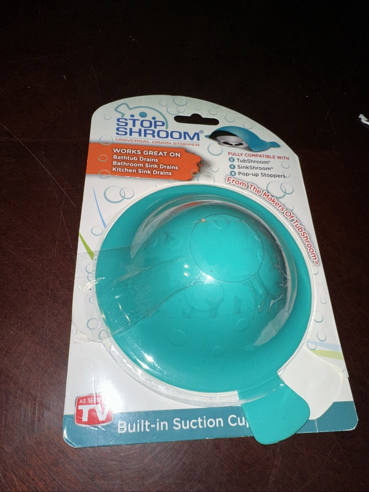 StopShroom® Universal Stopper Cover for Bathtub and Bathroom Drains by TubShroom