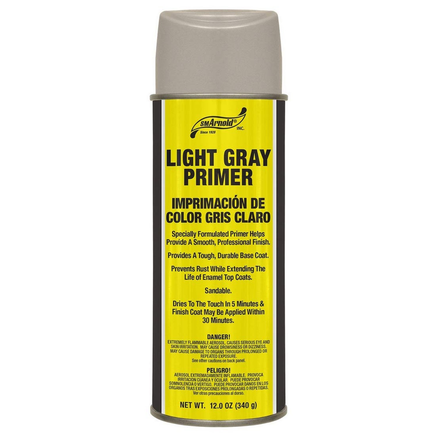 S.M. Arnold Professional Primer for Spray Paint, 12 oz., Light Gray. Designed...