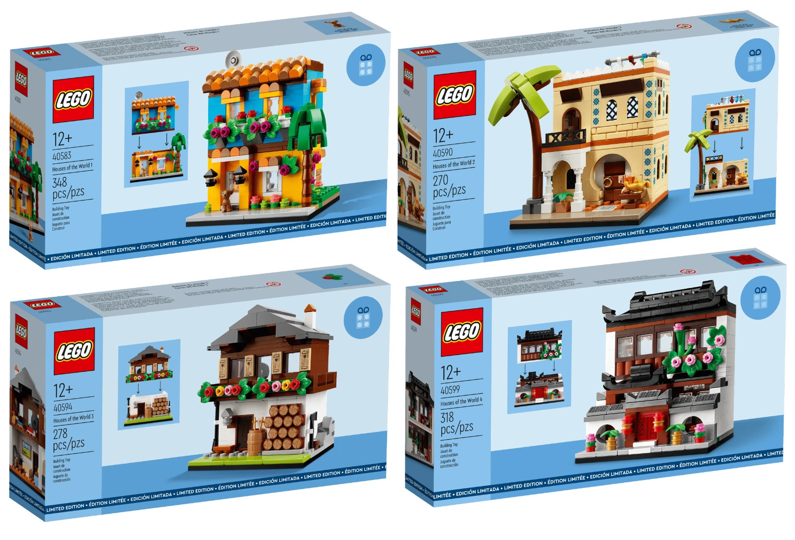 Lego Houses of the World 1 2 3 & 4 Retired GWP New Sealed in Box You Pick!