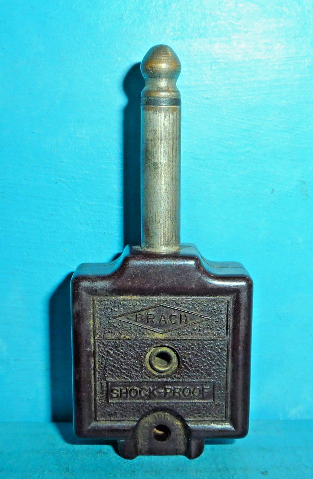 Brach Shock Proof Antique Radio 2 Pin Headset to 1/4in Plug Adapter