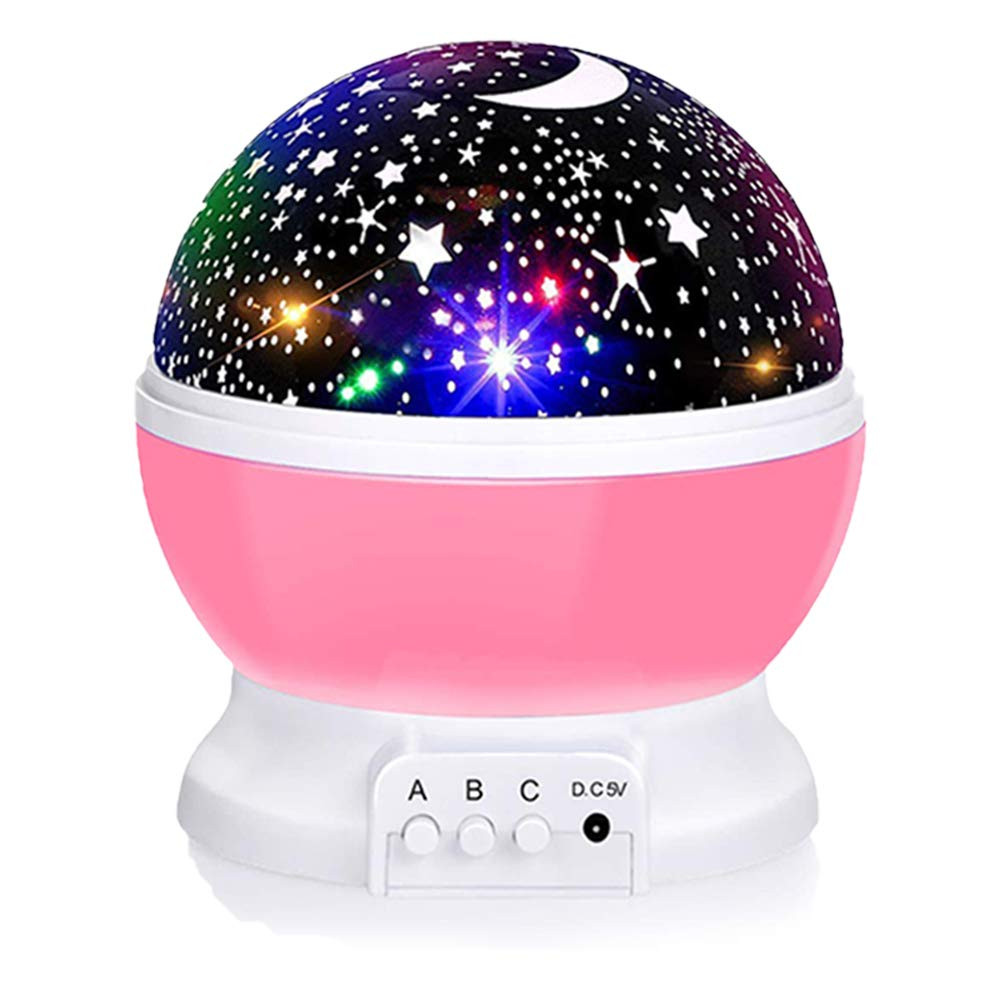 Star Night Light for Kids, 12 Color Changing Lights Modes with USB Cable, 360°Ro