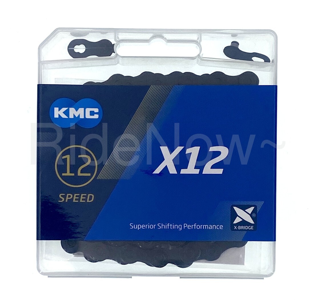 KMC X12 12 Speed Black Bike Chain 126L fit Shimano 12S system New