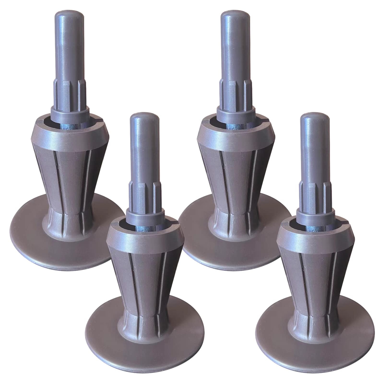 Set of 4 Heavy Duty Bed Frame Feet. Replace Wheels on Bed Frame