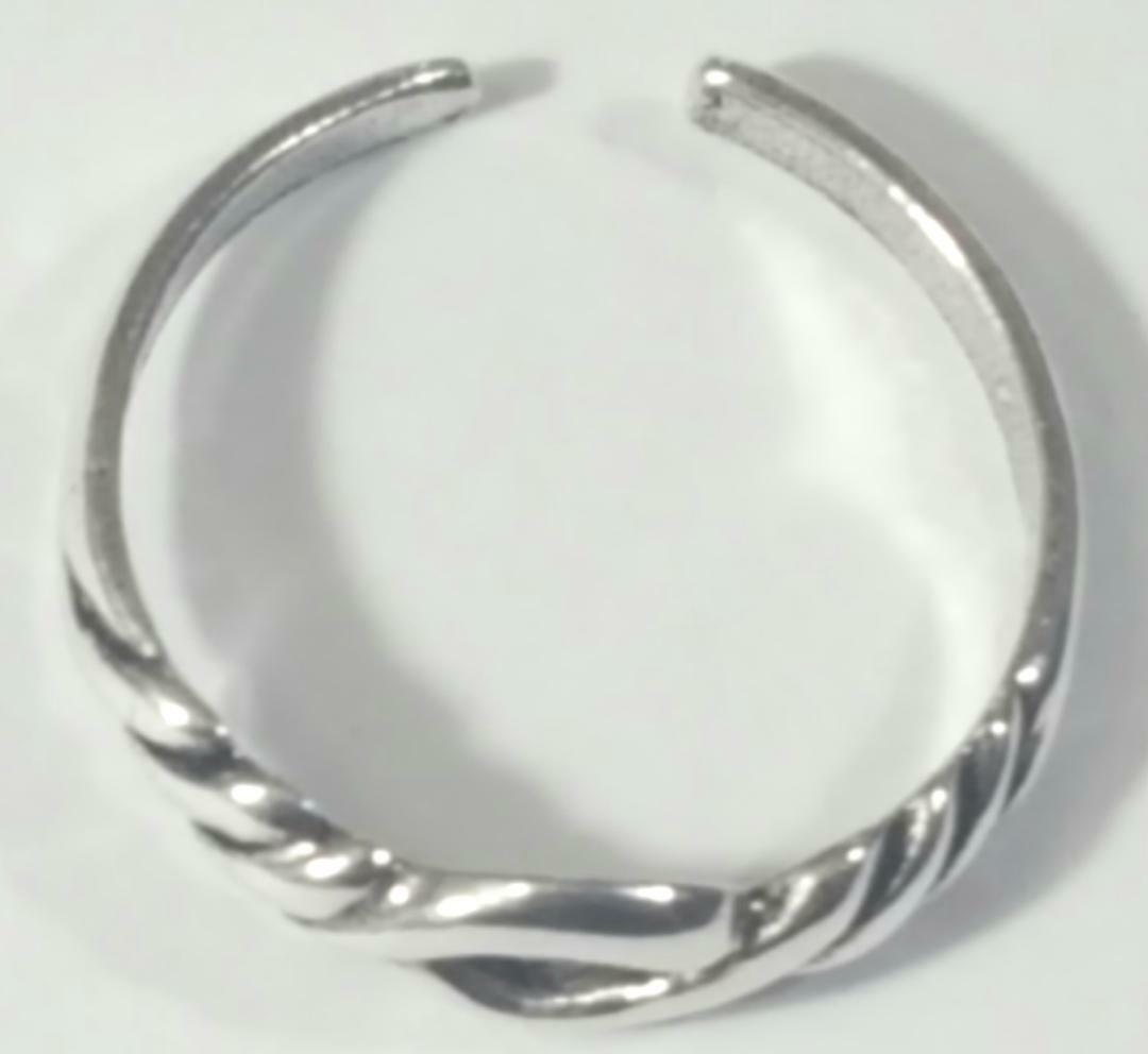 Toe Ring Adjustable 925 Sterling Silver # 4a