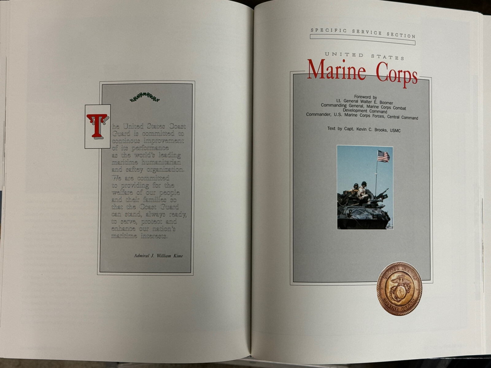 The Shield & The Storm Hardback Leather Military Book Op. Desert Storm 1990-1991