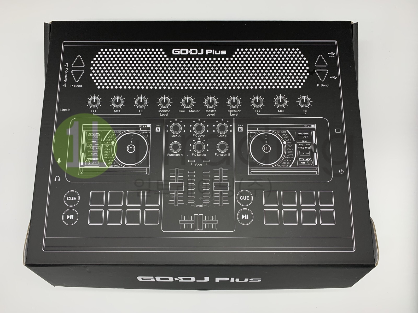 GODJ PLUS-B Portable Standalone DJ Controller 16GB LCD Speaker Black English New