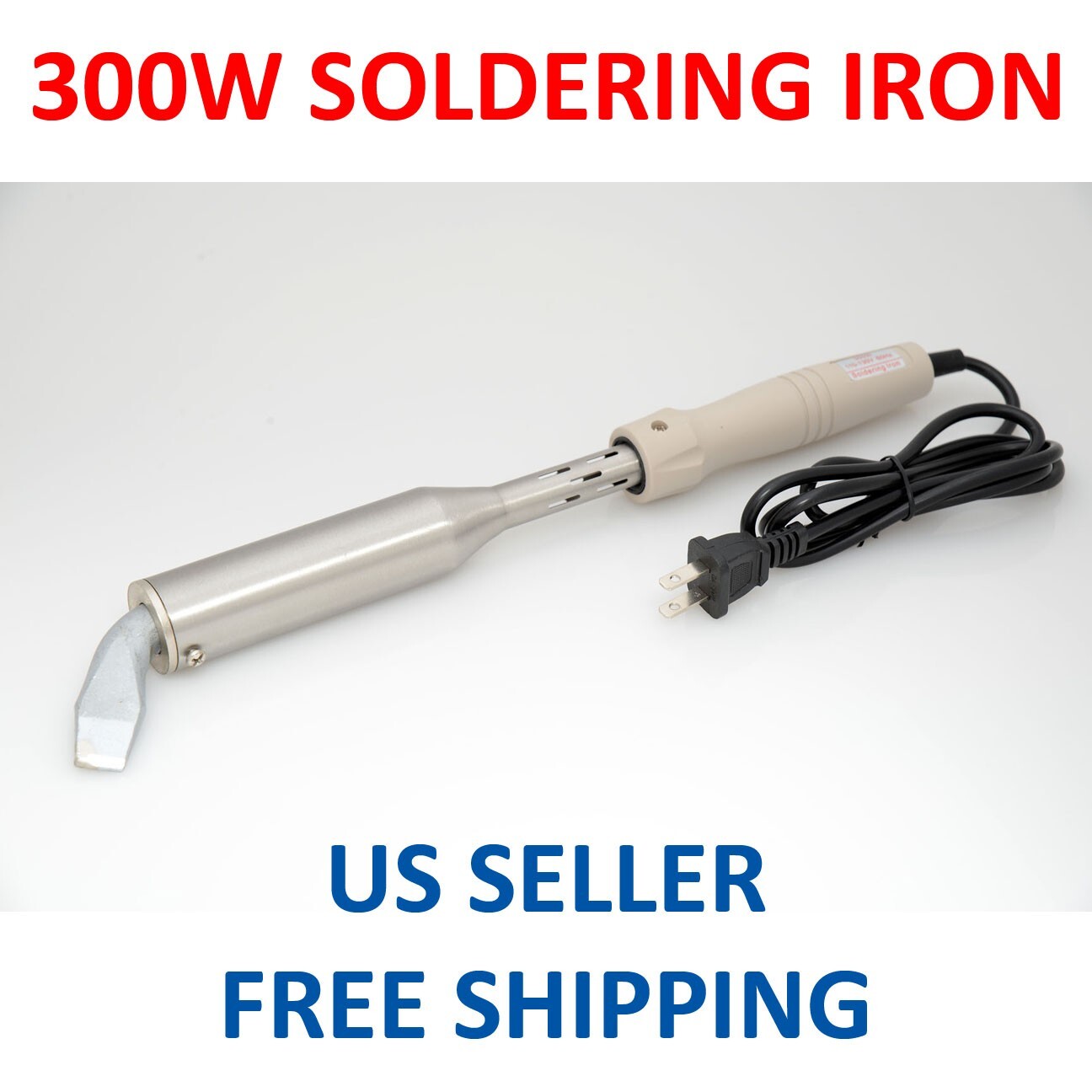 300W  SOLDERING IRON HEAVY DUTY CHISEL POINT 300 WATT CRAFT CAR